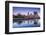 USA, Rhode Island, Providence, city skyline from the Providence River at dawn-Walter Bibikow-Framed Photographic Print