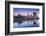 USA, Rhode Island, Providence, city skyline from the Providence River at dawn-Walter Bibikow-Framed Photographic Print