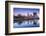 USA, Rhode Island, Providence, city skyline from the Providence River at dawn-Walter Bibikow-Framed Photographic Print