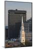 USA, Rhode Island, Providence, First Baptist Church in America and city skyline-Walter Bibikow-Mounted Photographic Print