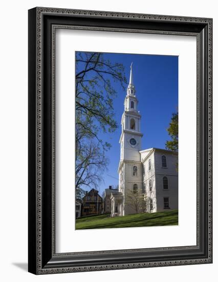 USA, Rhode Island, Providence, First Baptist Church in America-Walter Bibikow-Framed Photographic Print