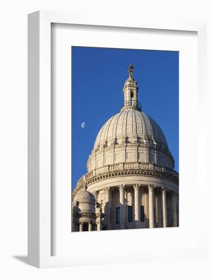 USA, Rhode Island, Providence, Rhode Island State House-Walter Bibikow-Framed Photographic Print