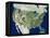 USA, Satellite Image-PLANETOBSERVER-Framed Premier Image Canvas