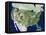 USA, Satellite Image-PLANETOBSERVER-Framed Premier Image Canvas