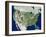 USA, Satellite Image-PLANETOBSERVER-Framed Photographic Print