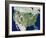 USA, Satellite Image-PLANETOBSERVER-Framed Photographic Print