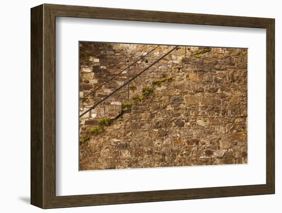 USA, Savannah, Georgia. Steps made from ballast stones along River Street.-Joanne Wells-Framed Photographic Print