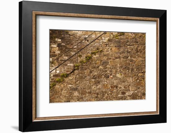 USA, Savannah, Georgia. Steps made from ballast stones along River Street.-Joanne Wells-Framed Photographic Print