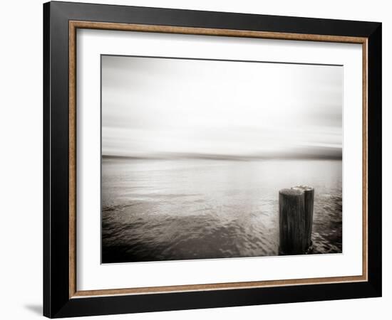 USA, Seattle, view from Alki b-Savanah Plank-Framed Photo