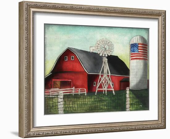 USA Silo-Elizabeth Medley-Framed Art Print