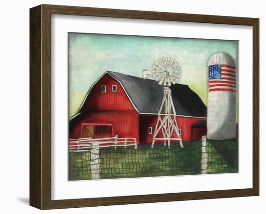 USA Silo-Elizabeth Medley-Framed Art Print