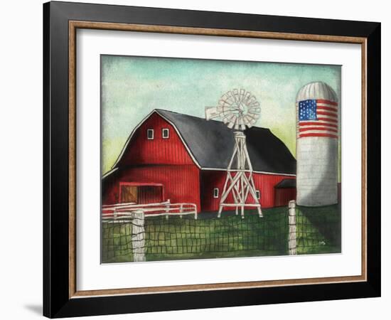 USA Silo-Elizabeth Medley-Framed Art Print