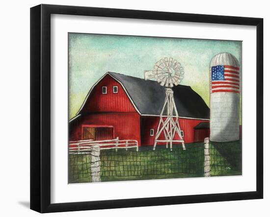 USA Silo-Elizabeth Medley-Framed Art Print