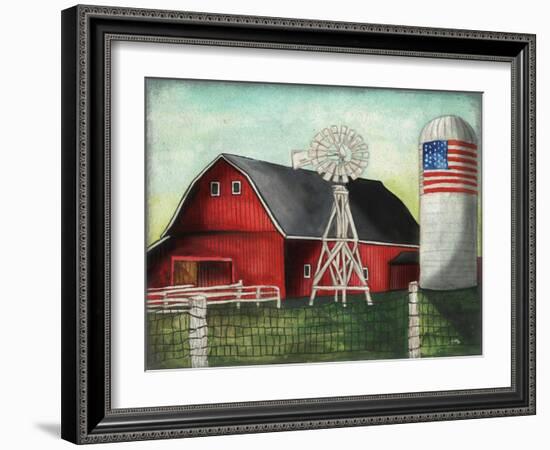 USA Silo-Elizabeth Medley-Framed Art Print