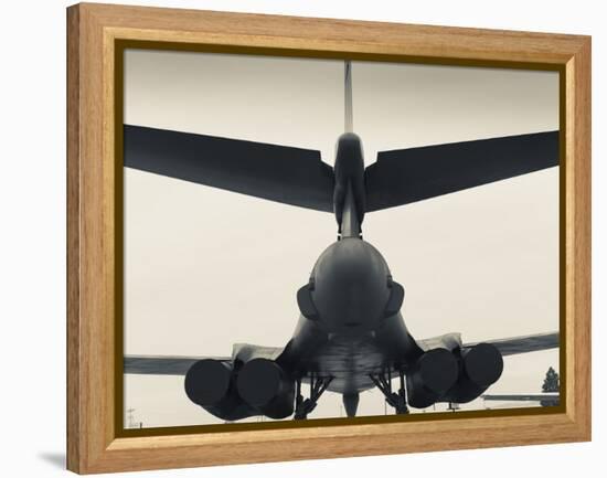 USA, South Dakota, Rapid City, South Dakota Air and Space Museum, USAF B-1B, Bomber-Walter Bibikow-Framed Premier Image Canvas