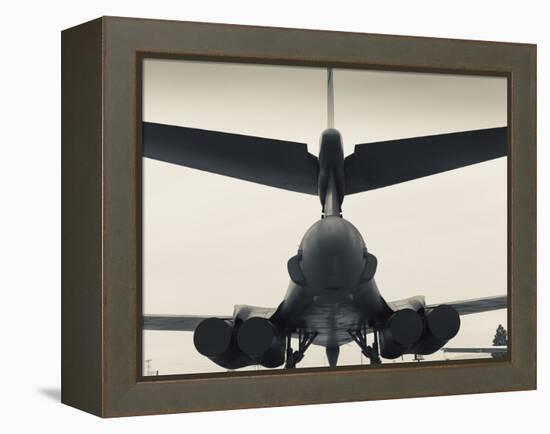 USA, South Dakota, Rapid City, South Dakota Air and Space Museum, USAF B-1B, Bomber-Walter Bibikow-Framed Premier Image Canvas