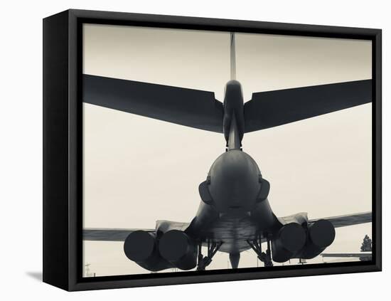 USA, South Dakota, Rapid City, South Dakota Air and Space Museum, USAF B-1B, Bomber-Walter Bibikow-Framed Premier Image Canvas