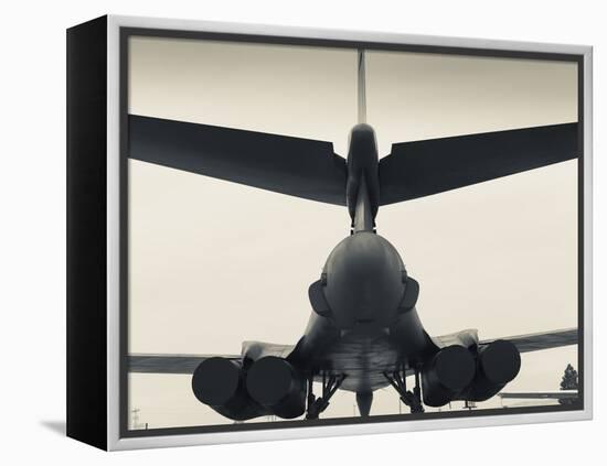 USA, South Dakota, Rapid City, South Dakota Air and Space Museum, USAF B-1B, Bomber-Walter Bibikow-Framed Premier Image Canvas