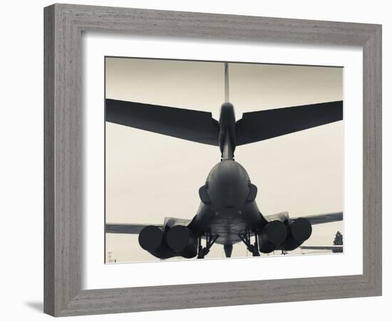 USA, South Dakota, Rapid City, South Dakota Air and Space Museum, USAF B-1B, Bomber-Walter Bibikow-Framed Photographic Print