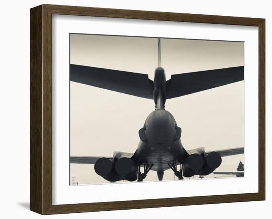 USA, South Dakota, Rapid City, South Dakota Air and Space Museum, USAF B-1B, Bomber-Walter Bibikow-Framed Photographic Print