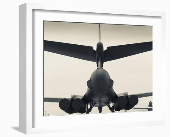 USA, South Dakota, Rapid City, South Dakota Air and Space Museum, USAF B-1B, Bomber-Walter Bibikow-Framed Photographic Print