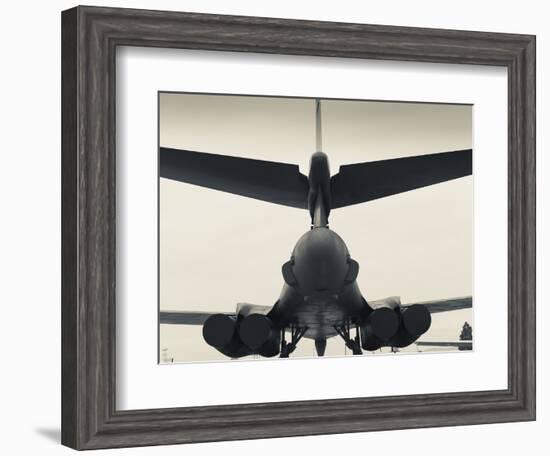 USA, South Dakota, Rapid City, South Dakota Air and Space Museum, USAF B-1B, Bomber-Walter Bibikow-Framed Photographic Print