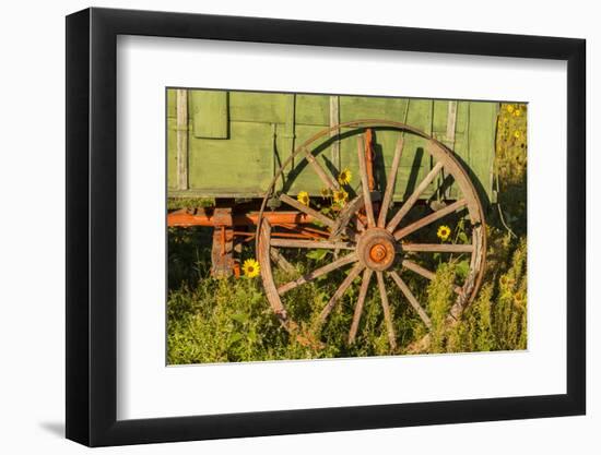 USA, South Dakota, Wild Horse Sanctuary. Close-up of Vintage Wagon-Cathy & Gordon Illg-Framed Photographic Print