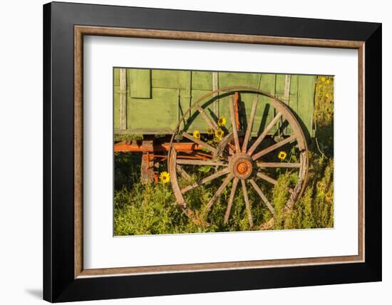 USA, South Dakota, Wild Horse Sanctuary. Close-up of Vintage Wagon-Cathy & Gordon Illg-Framed Photographic Print