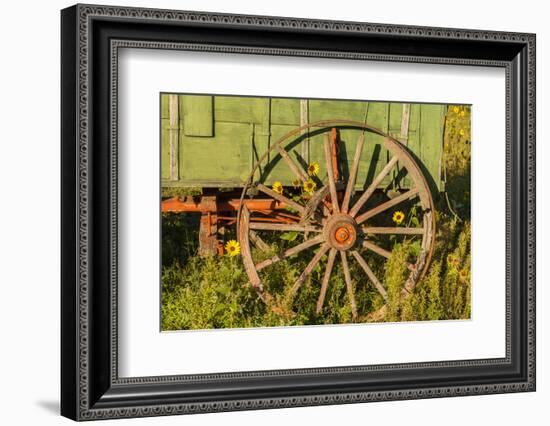 USA, South Dakota, Wild Horse Sanctuary. Close-up of Vintage Wagon-Cathy & Gordon Illg-Framed Photographic Print