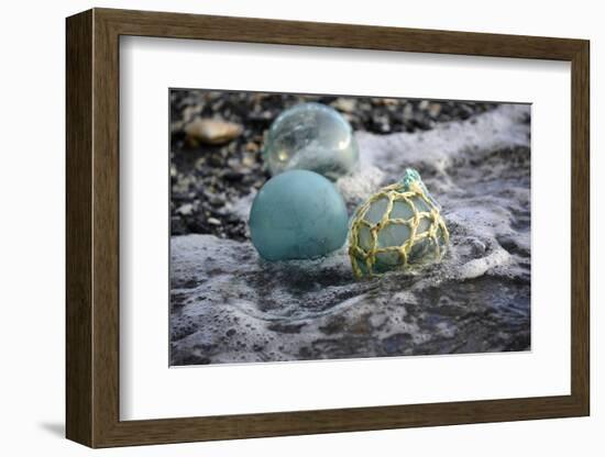 USA, Southeast Alaska Near Ketchikan, Japanese Glass Fishing Float-Savanah Stewart-Framed Photographic Print