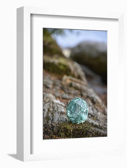 USA, Southeast Alaska Near Ketchikan, Japanese Glass Fishing Float-Savanah Stewart-Framed Photographic Print