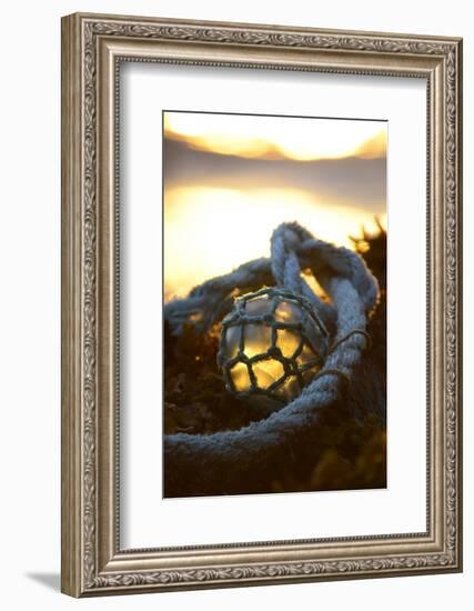 USA, Southeast Alaska Near Ketchikan, Japanese Glass Fishing Float-Savanah Stewart-Framed Photographic Print