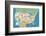 USA States and Capitals-Janell Genovese-Framed Art Print