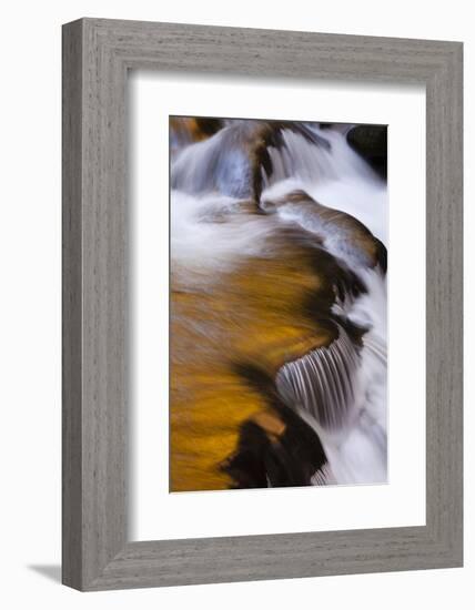 USA, Tennesse. Cascade with relections in Little River.-Joanne Wells-Framed Photographic Print