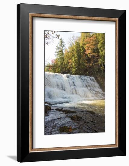 USA, Tennessee. Cane Creek Cascades in Fall Creek Falls State Park-Trish Drury-Framed Photographic Print