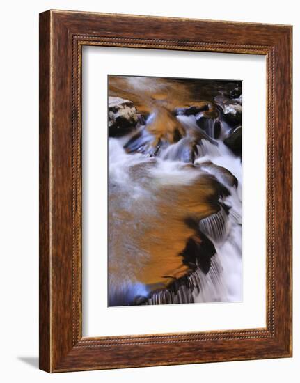 USA, Tennessee. Cascades along the Little River in the Smoky Mountains.-Joanne Wells-Framed Photographic Print