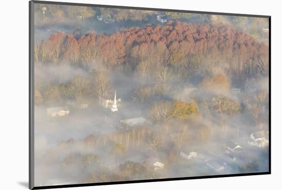 USA, Tennessee. Church steeple rises above fog.-Trish Drury-Mounted Photographic Print