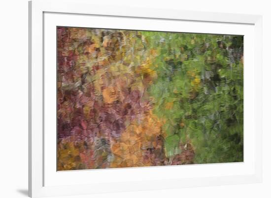 USA, Tennessee. Great Smoky Mountain National Park, Autumn reflections in Little River.-Joanne Wells-Framed Premium Photographic Print