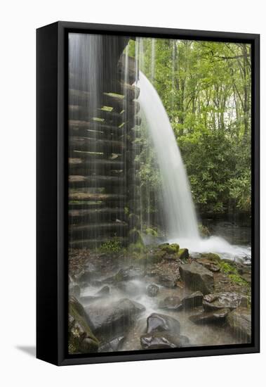 USA, Tennessee, Great Smoky Mountains National Park. Water Coursed Through Mingus Mill-Jaynes Gallery-Framed Premier Image Canvas