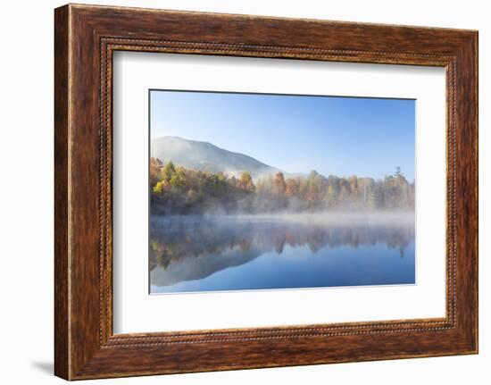 USA, Tennessee. Morning Fog on Indian Boundary Lake-Don Paulson-Framed Photographic Print