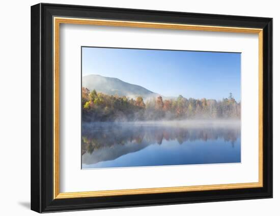 USA, Tennessee. Morning Fog on Indian Boundary Lake-Don Paulson-Framed Photographic Print