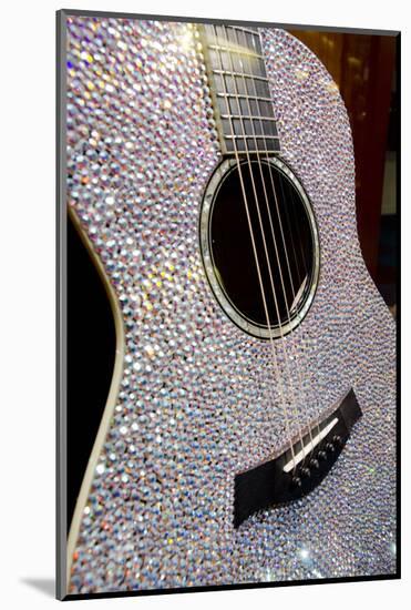 USA, Tennessee, Nashville. Taylor Swift's bejeweled rhinestone guitar.-Cindy Miller Hopkins-Mounted Photographic Print