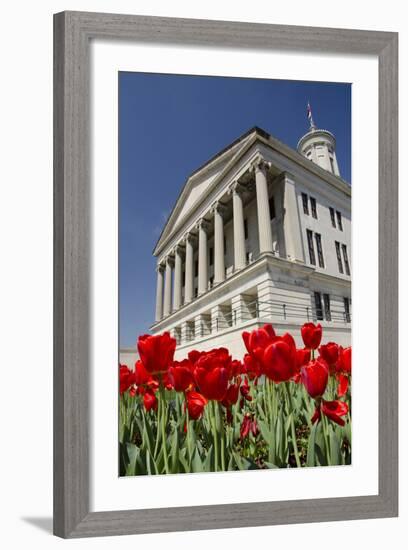 USA, Tennessee, Nashville. Tennessee State Capitol building.-Cindy Miller Hopkins-Framed Photographic Print