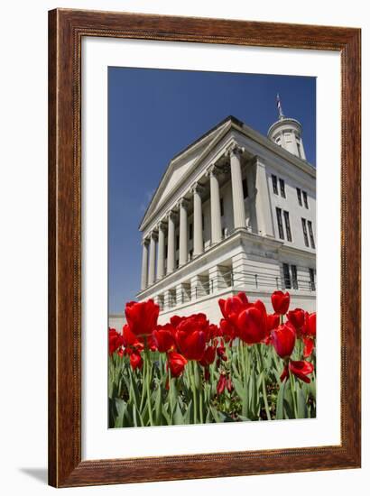 USA, Tennessee, Nashville. Tennessee State Capitol building.-Cindy Miller Hopkins-Framed Photographic Print