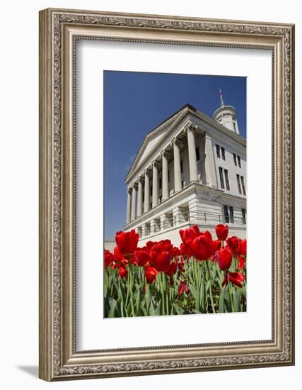 USA, Tennessee, Nashville. Tennessee State Capitol building.-Cindy Miller Hopkins-Framed Photographic Print