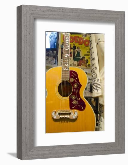 USA, Tennessee, Nashville. Western singer Eddy Arnold's guitar.-Cindy Miller Hopkins-Framed Photographic Print