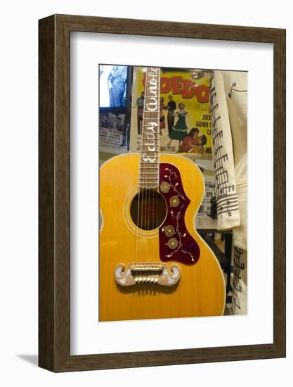 USA, Tennessee, Nashville. Western singer Eddy Arnold's guitar.-Cindy Miller Hopkins-Framed Photographic Print