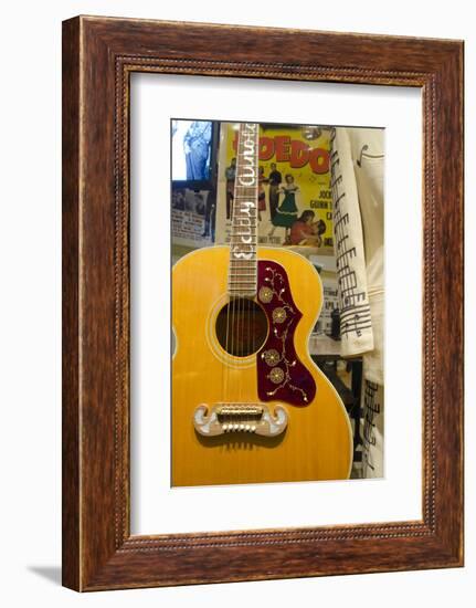 USA, Tennessee, Nashville. Western singer Eddy Arnold's guitar.-Cindy Miller Hopkins-Framed Photographic Print