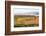 USA, Tennessee. Pastoral farm scene in morning light. Long shadows from hay bales-Trish Drury-Framed Photographic Print