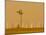 USA, Texas, Near Amarillo, Route 66, Old Windpump and Modern Wind Turbines-Alan Copson-Mounted Photographic Print